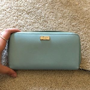 Teal blue Kate Spade wallet